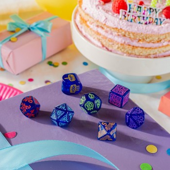 Happy Birthday kauliukų rinkinys - Streamers Q-WORKSHOP